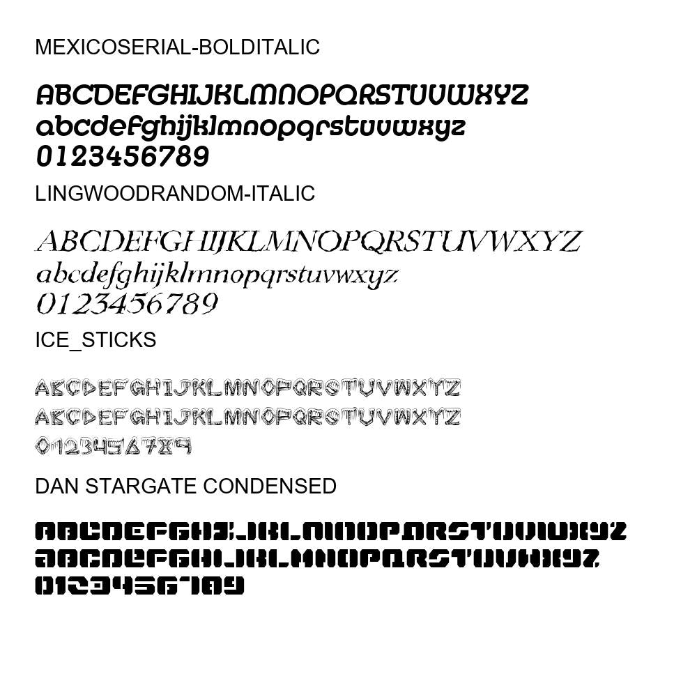 100 Premium Fonts Collection - Perfect for Designers and Creators V002