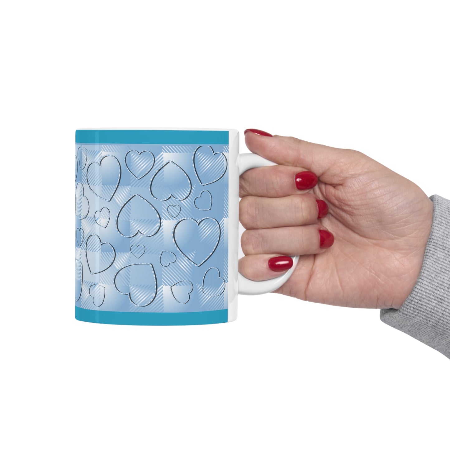 Blue Buffalo Hearts Ceramic Mug 11oz