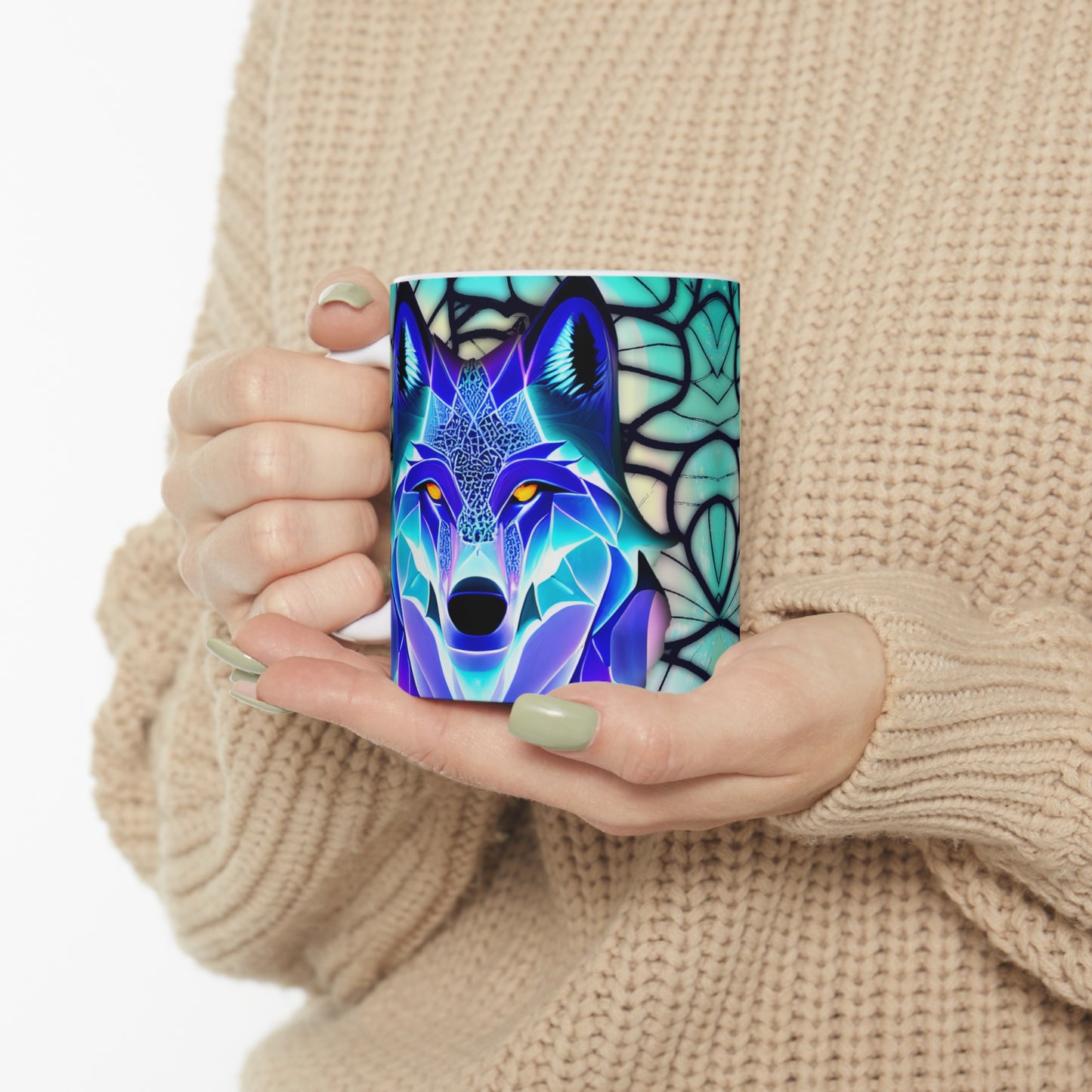 Wolf Ceramic Mug 11oz