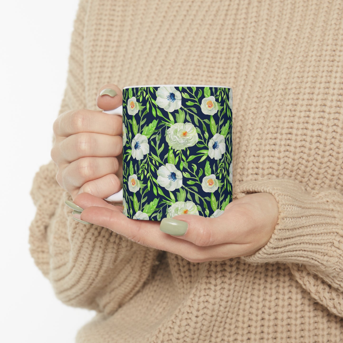 Floral Ceramic Mug 11oz