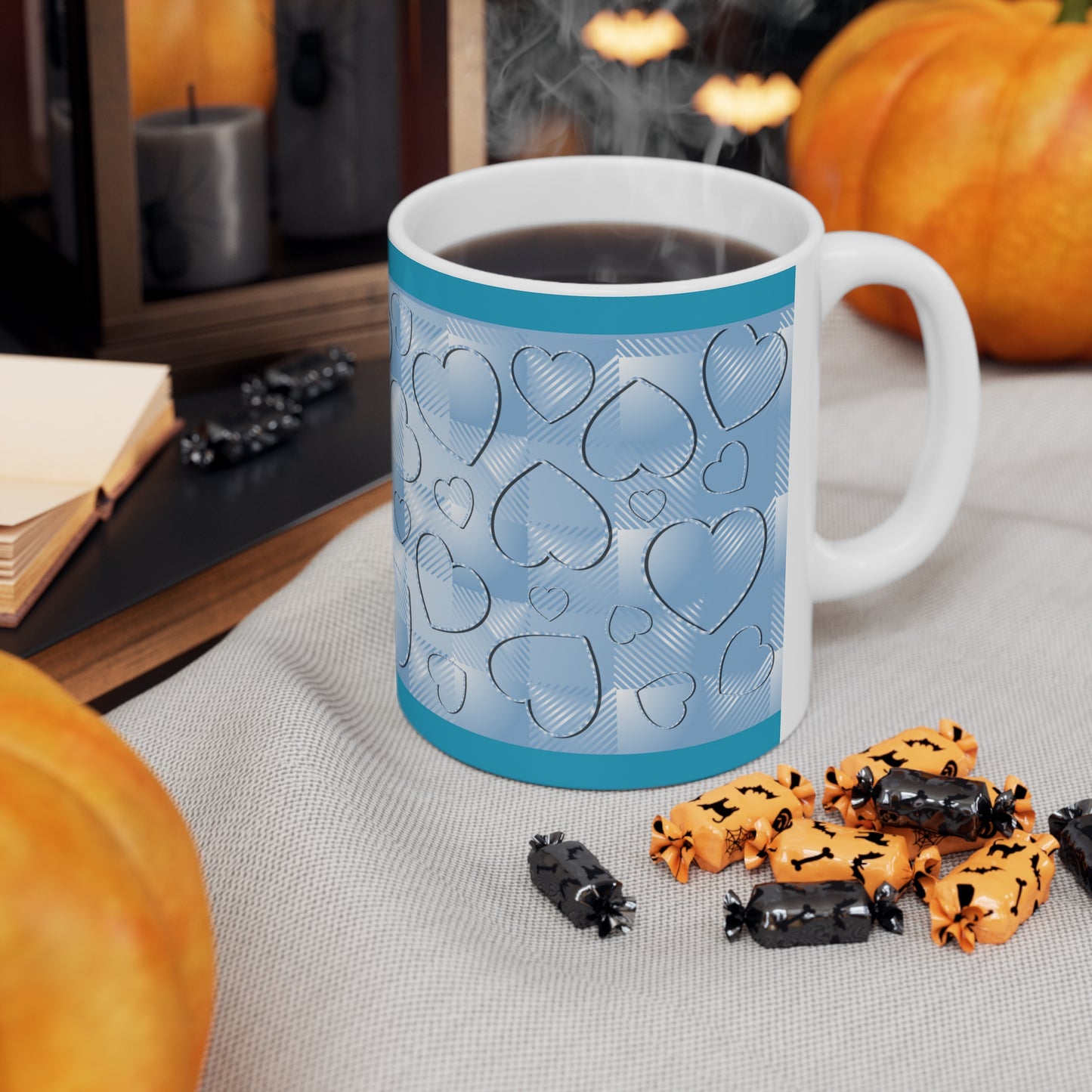 Blue Buffalo Hearts Ceramic Mug 11oz