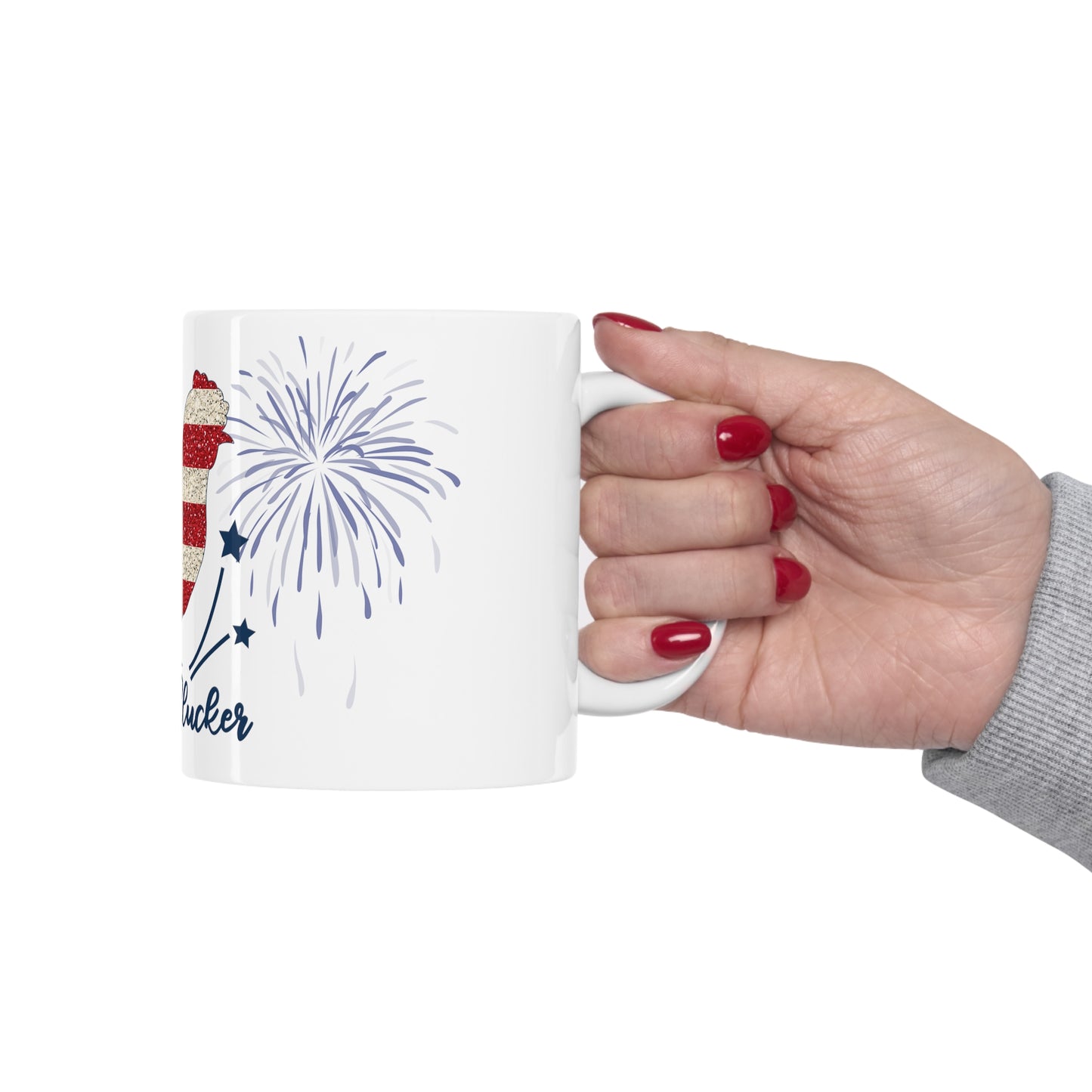 Patriotic Mother Clucker Ceramic Mug 11oz