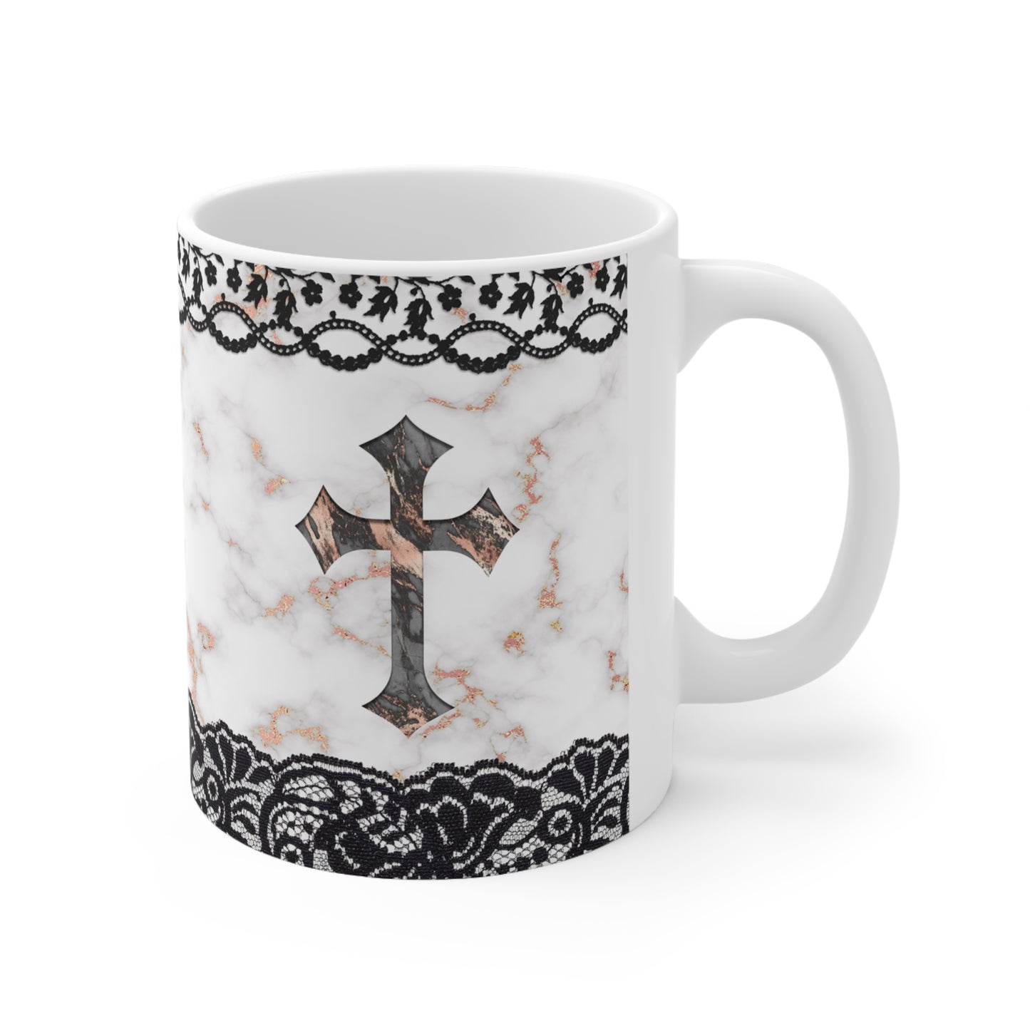 Cross Ceramic Mug 11oz