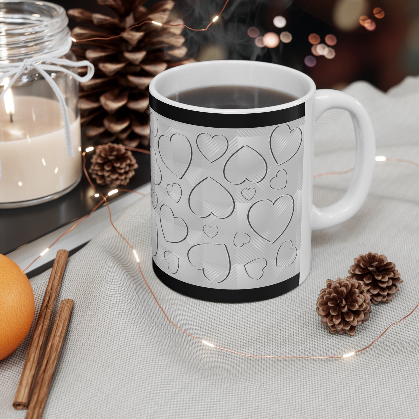 Buffalo Hearts Ceramic Mug 11oz