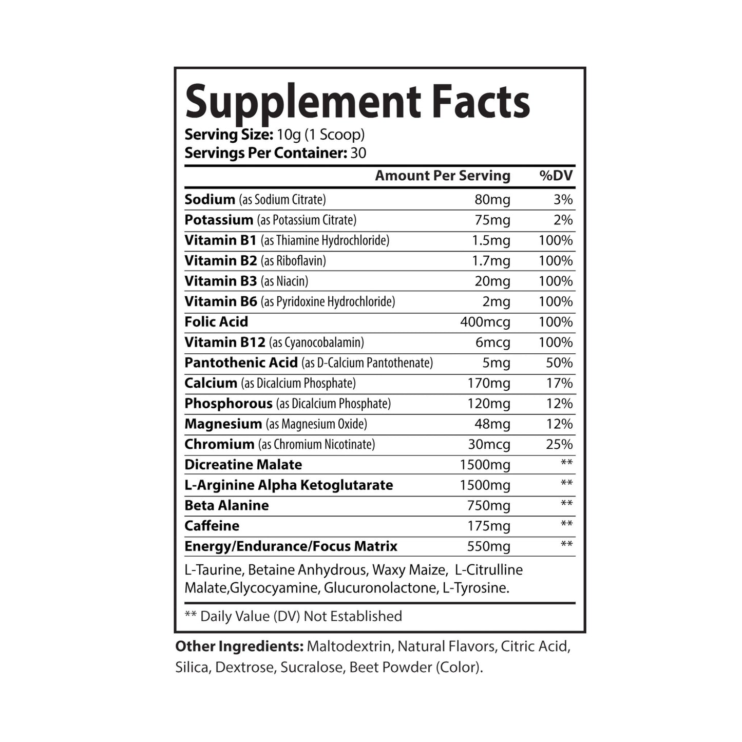 Pre-Workout Supplement - Watermelon