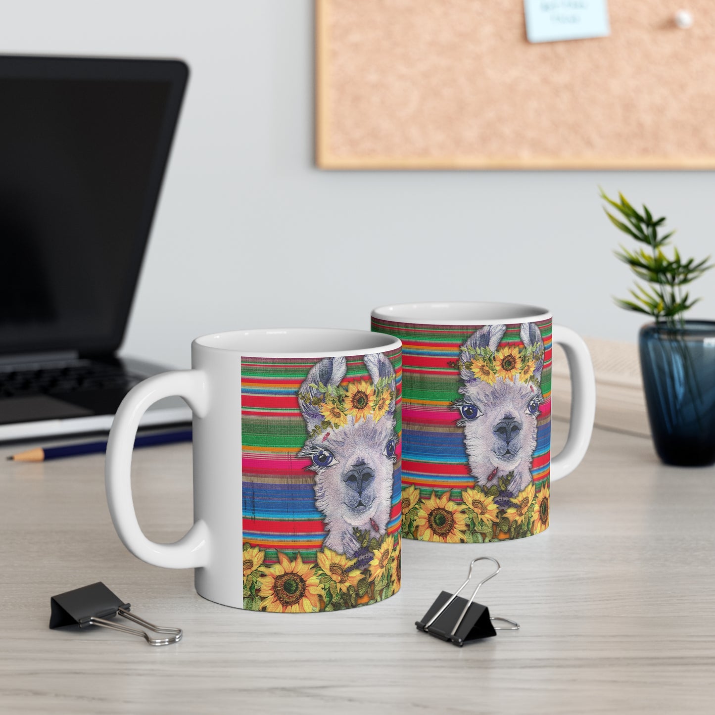 Western Llama Ceramic Mug 11oz