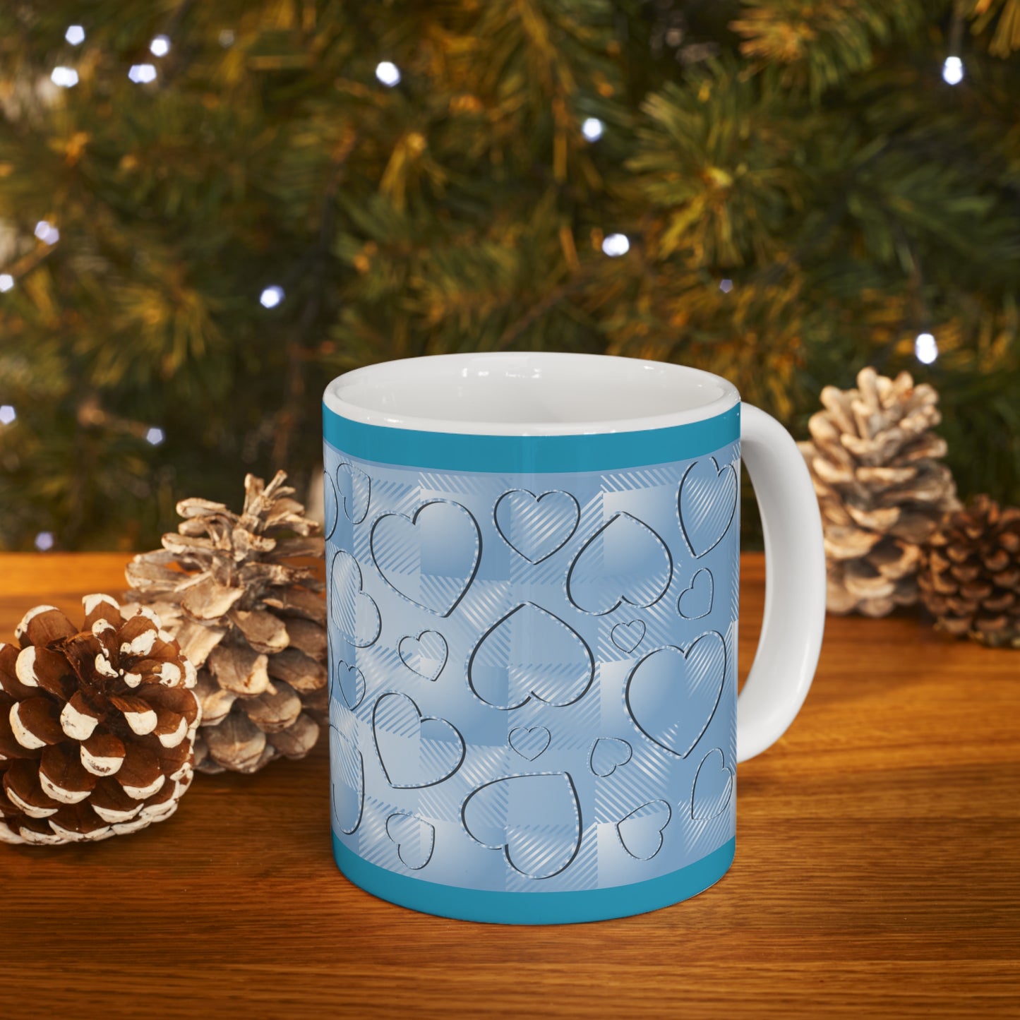 Blue Buffalo Hearts Ceramic Mug 11oz