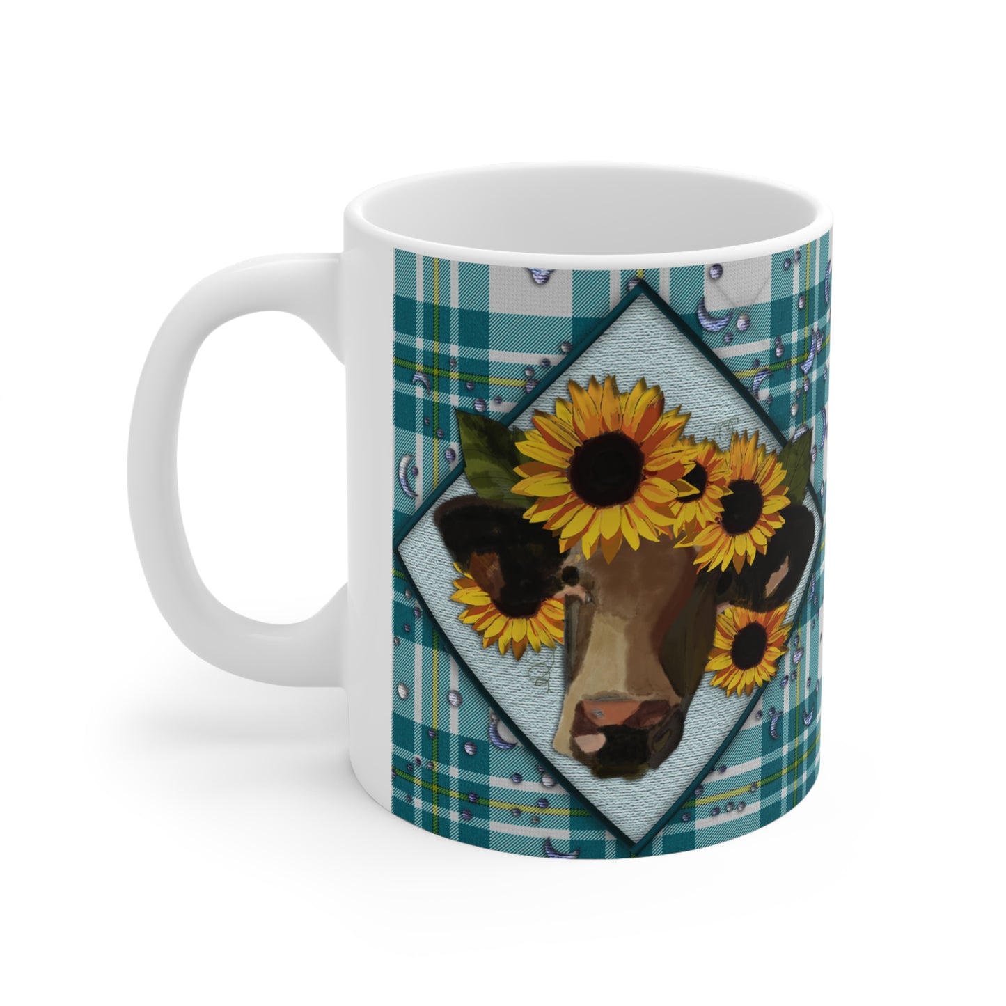 Farmhouse Cow Ceramic Mug 11oz