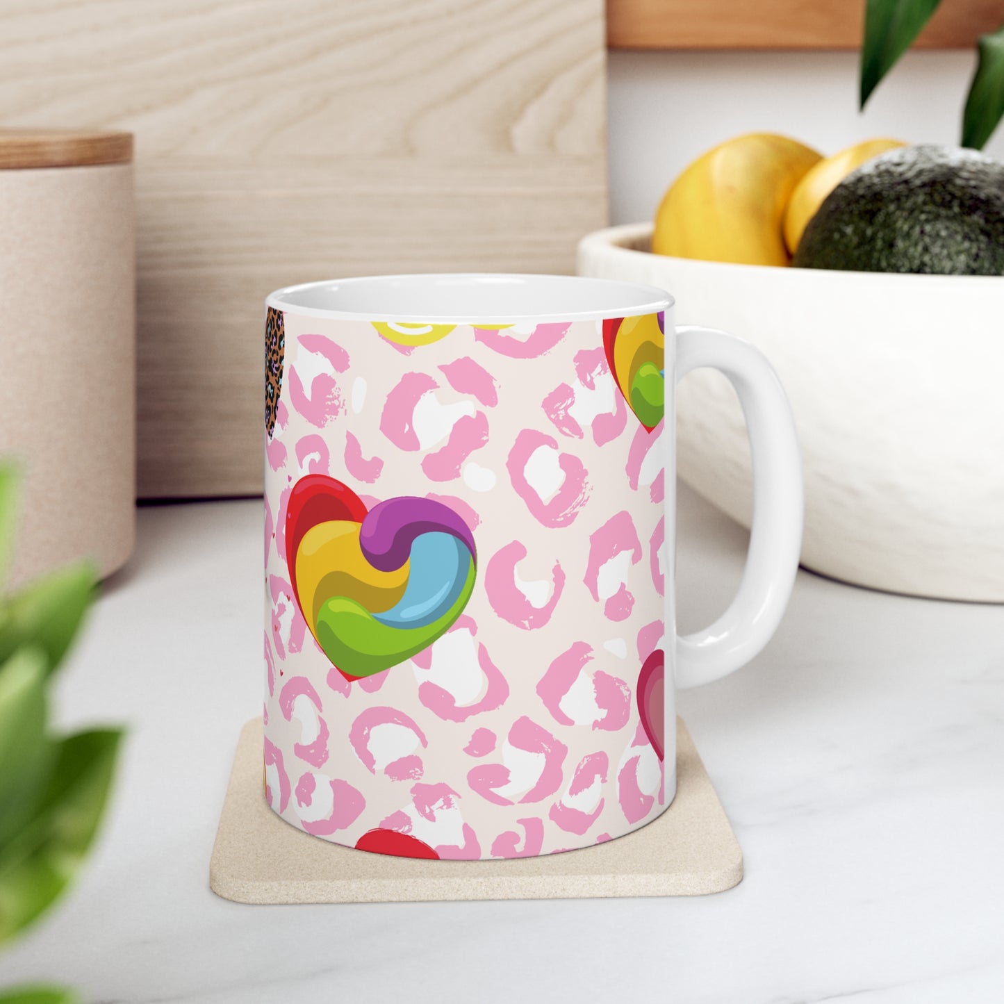 Hearts Ceramic Mug 11oz