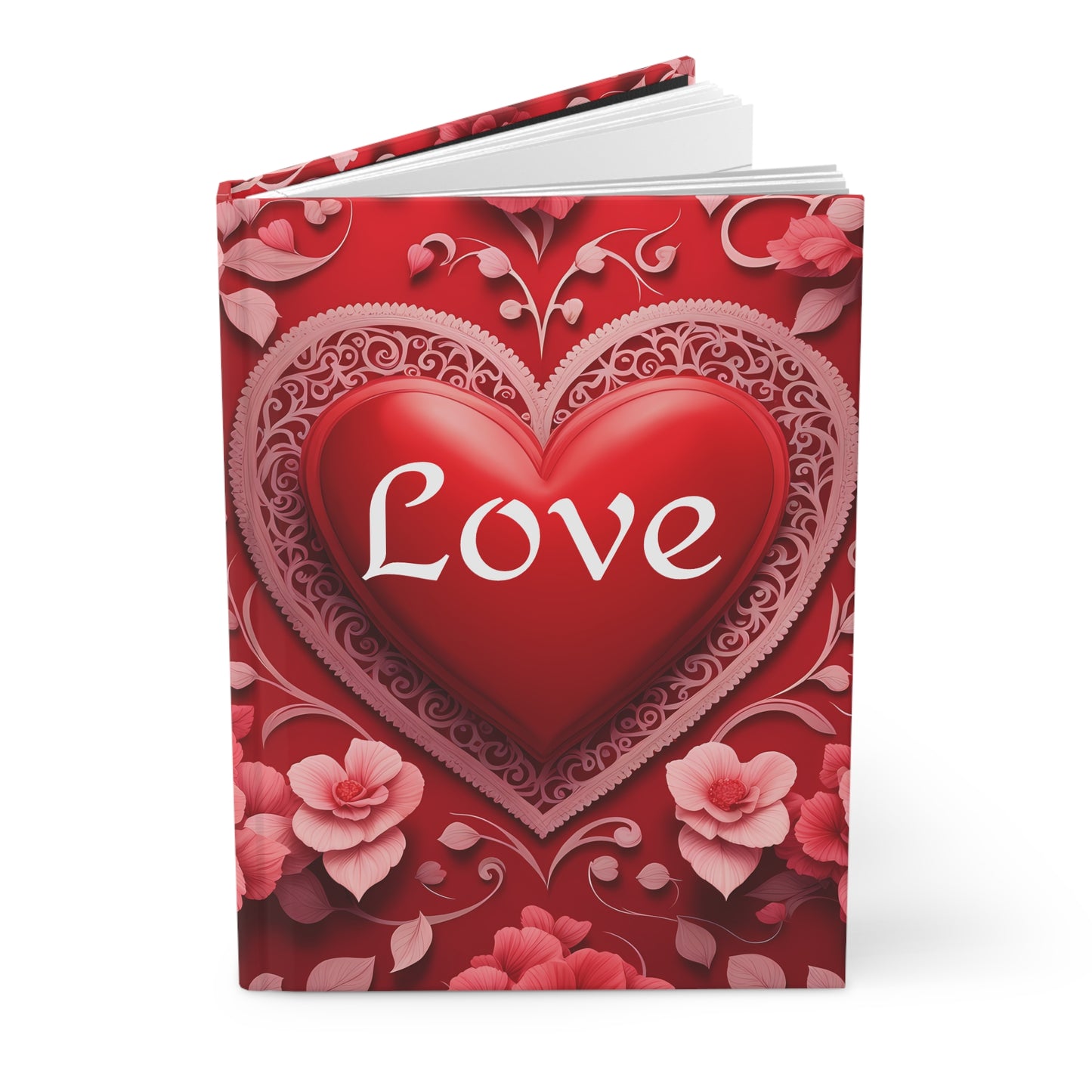 Love Hearts Hardcover Journal Matte