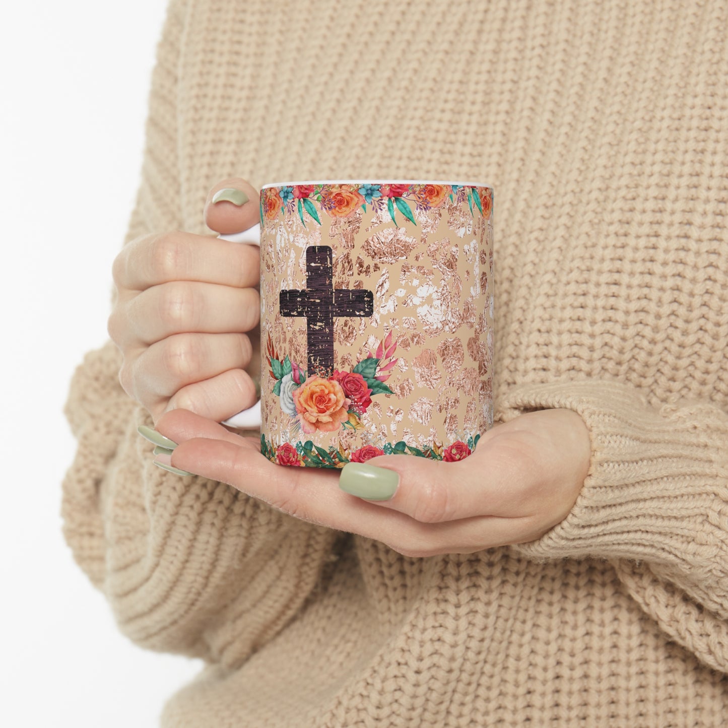 Cross Ceramic Mug 11oz