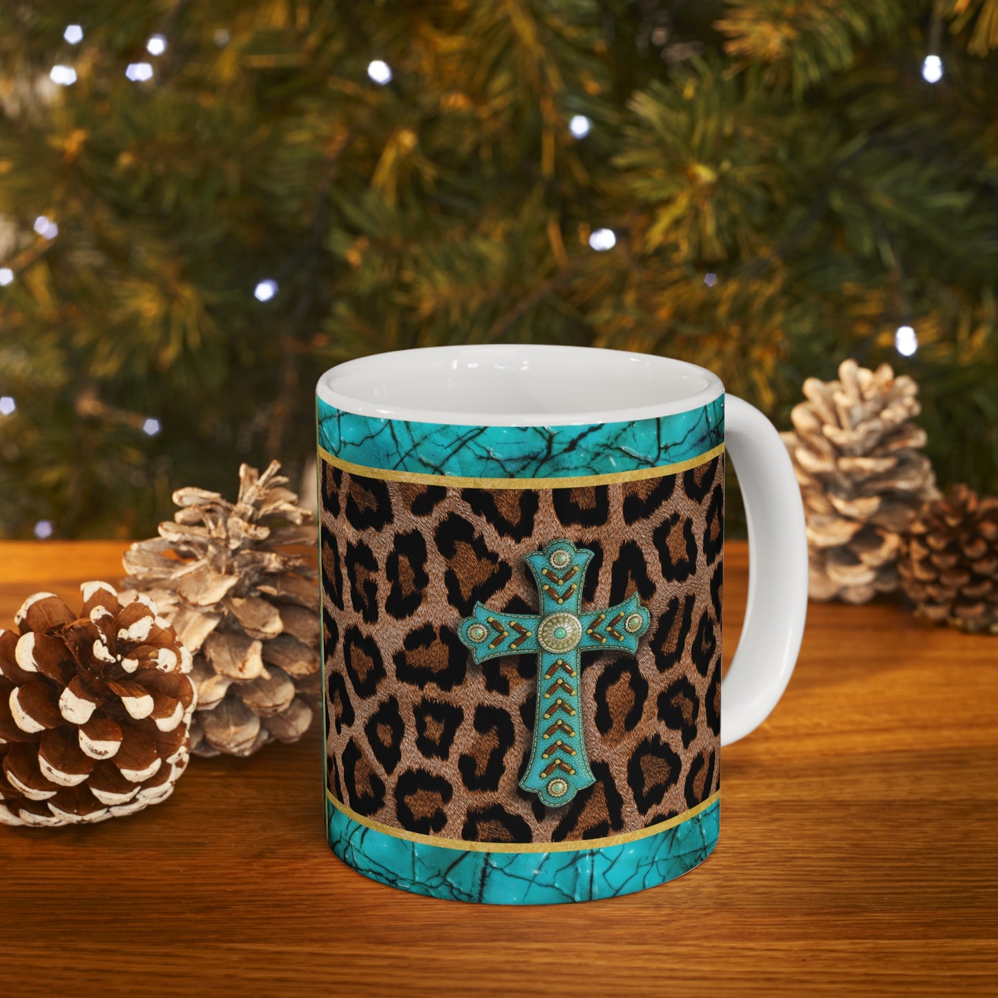 Western Cross Ceramic Mug 11oz