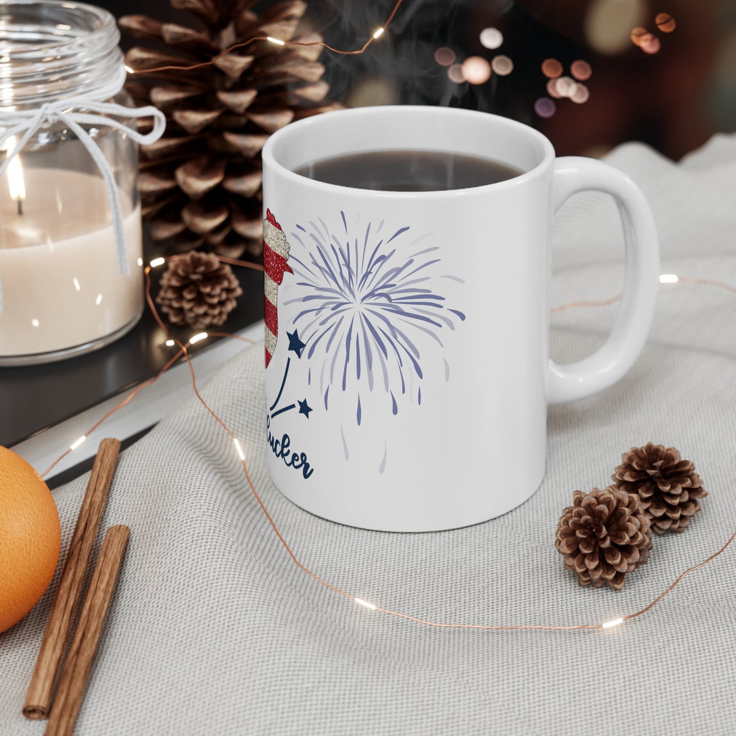 Patriotic Mother Clucker Ceramic Mug 11oz