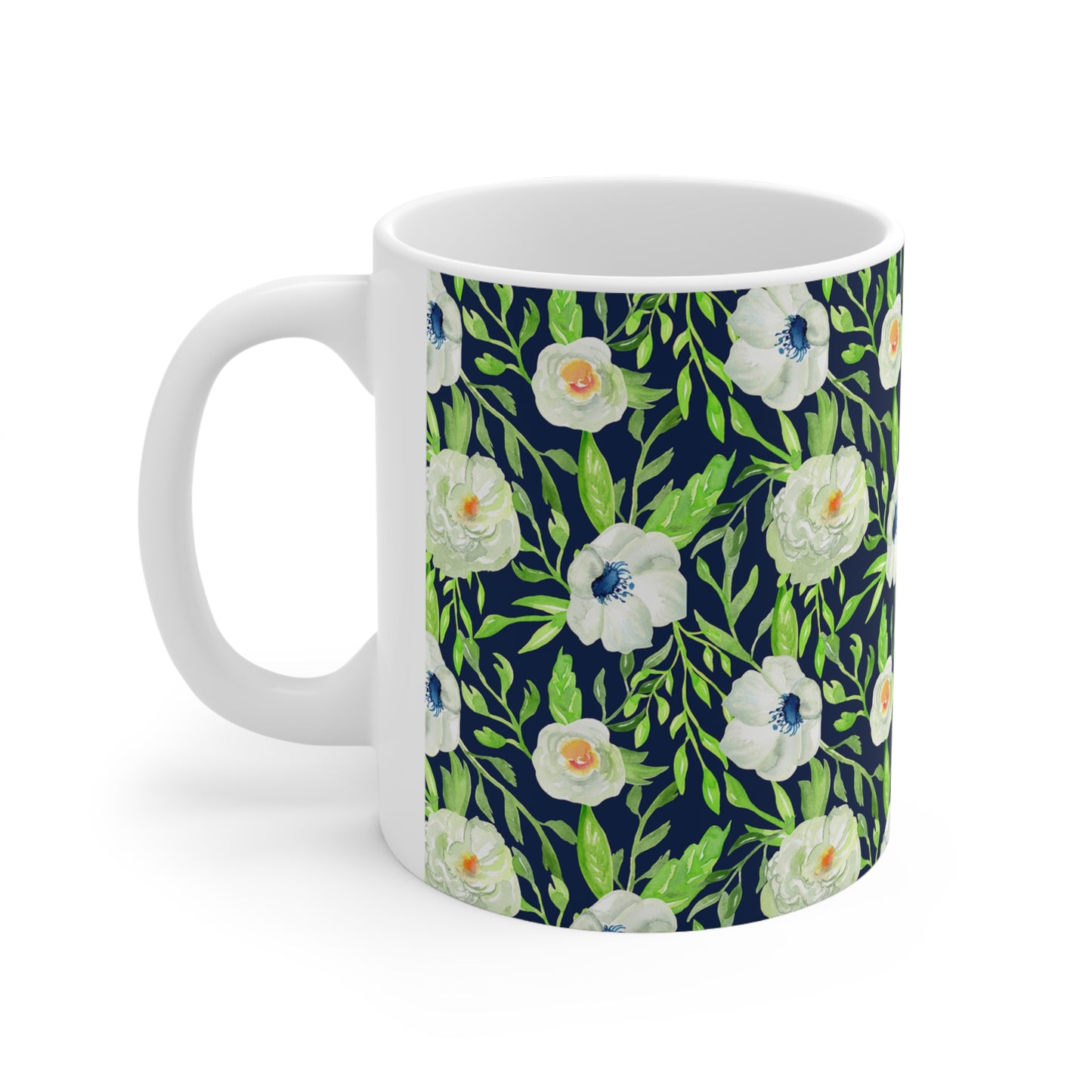 Floral Ceramic Mug 11oz