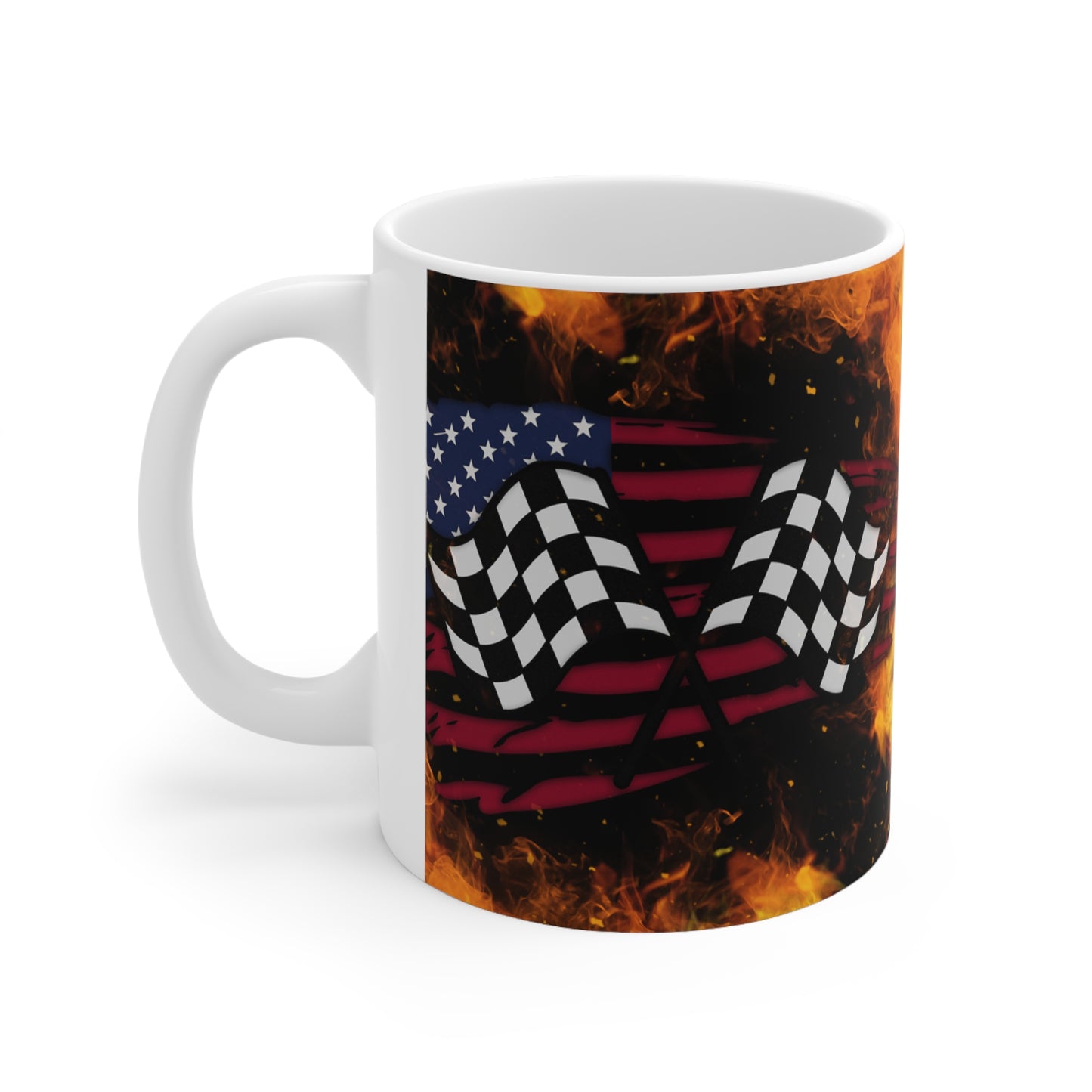 Firefighter Flags Ceramic Mug 11oz