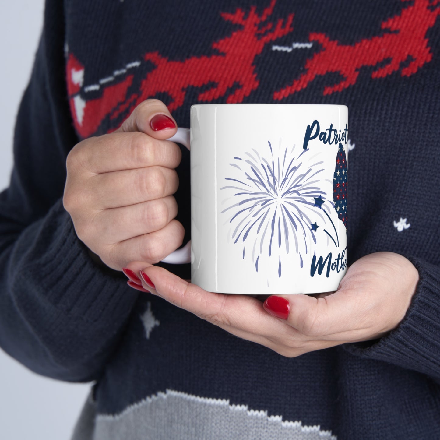 Patriotic Mother Clucker Ceramic Mug 11oz