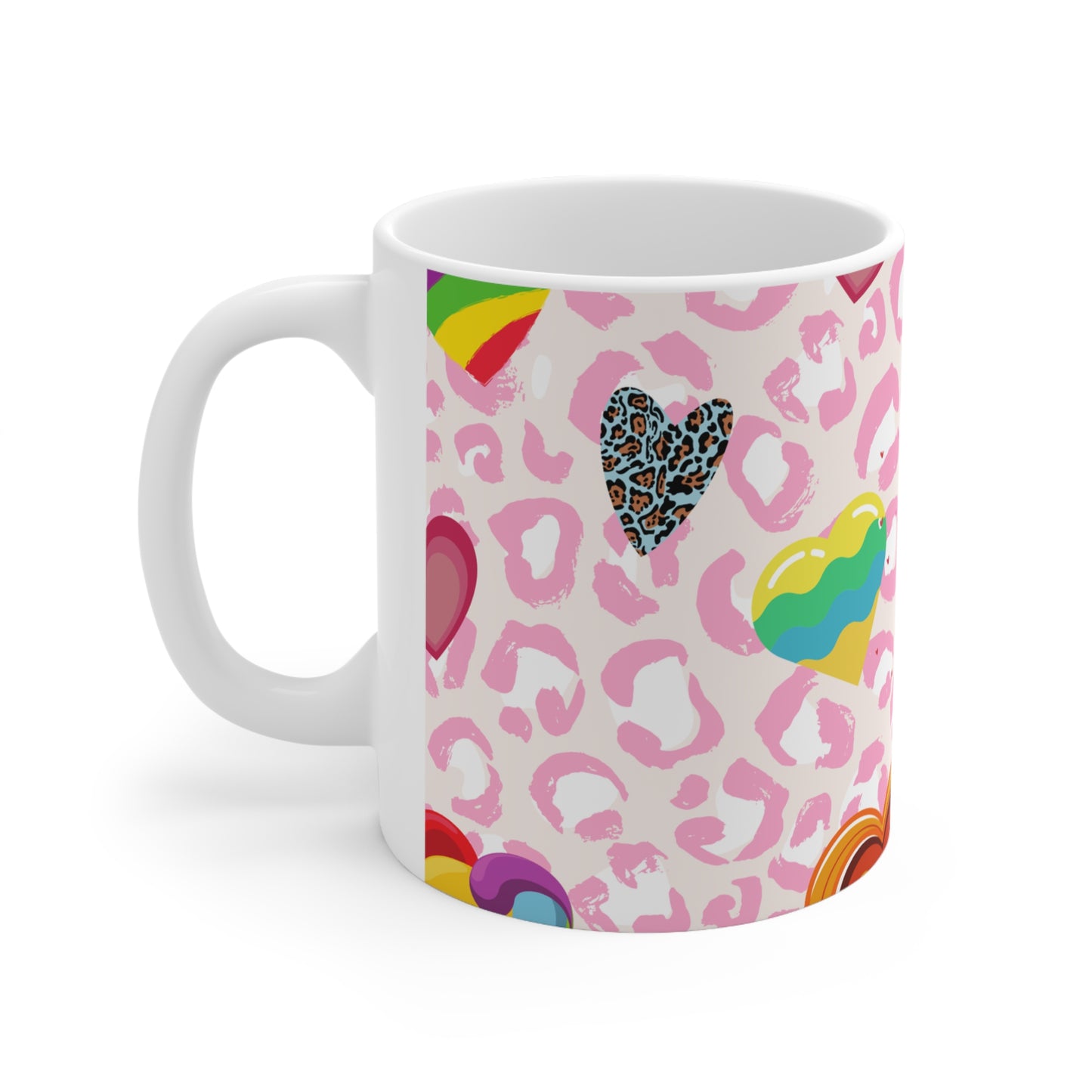 Hearts Ceramic Mug 11oz