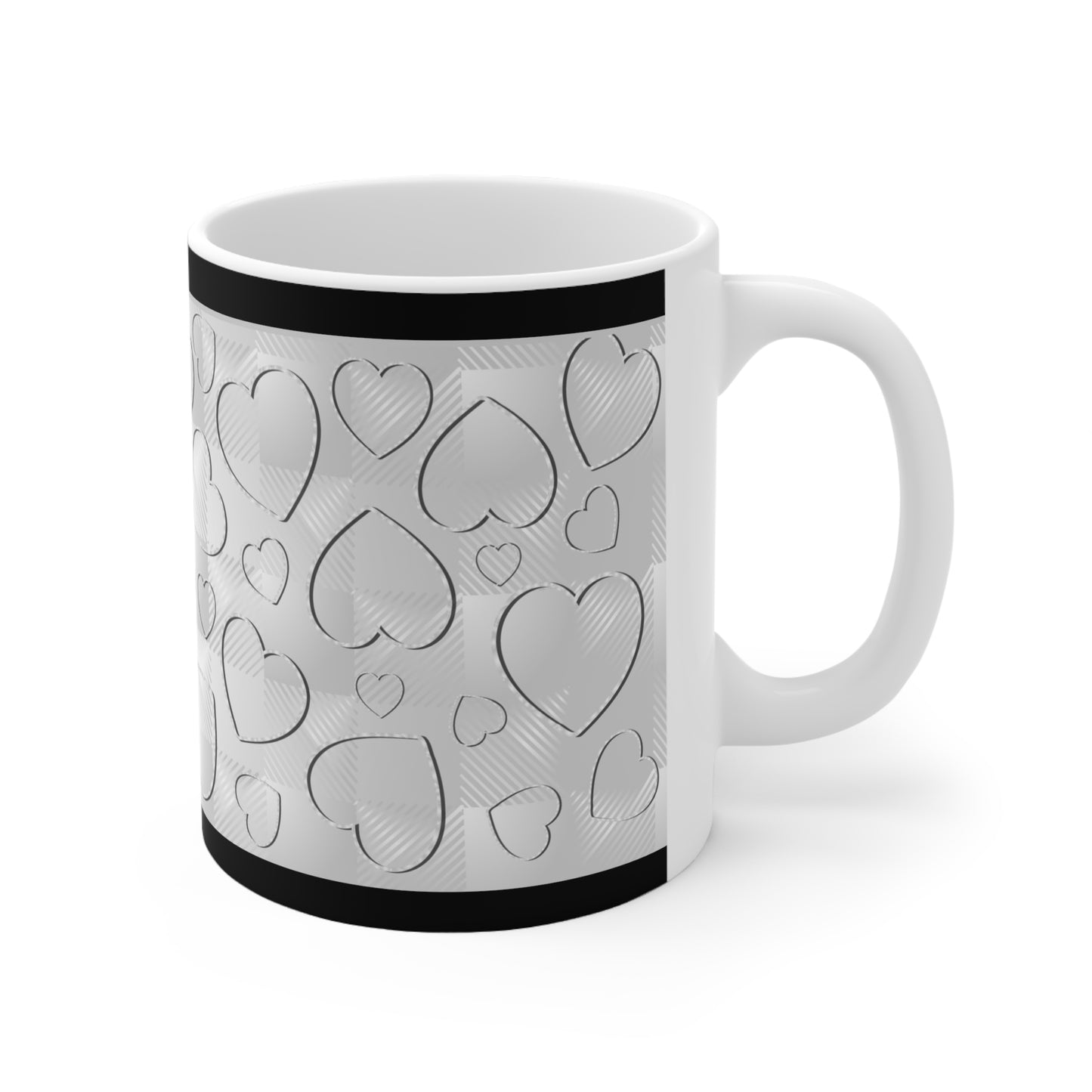 Buffalo Hearts Ceramic Mug 11oz