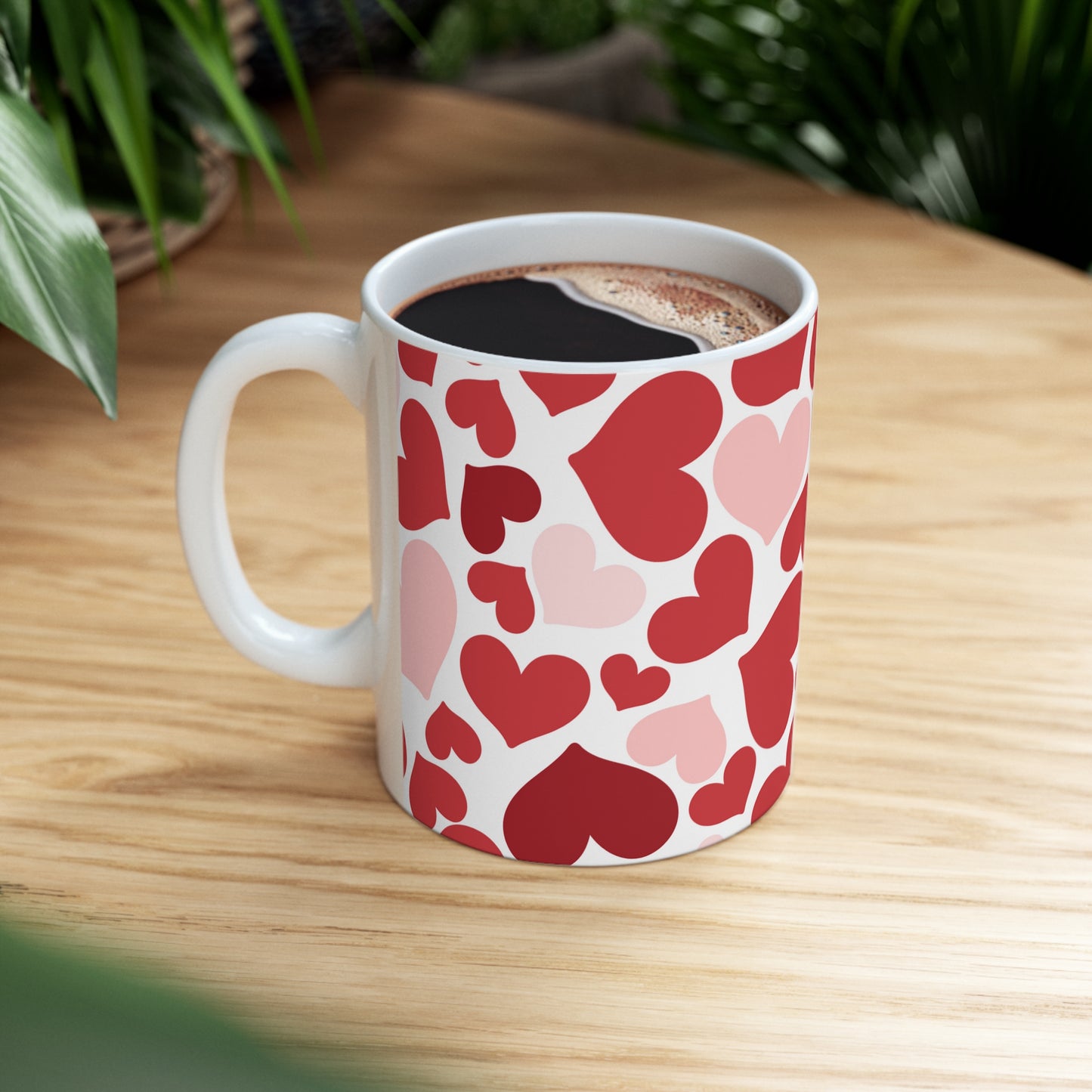 Hearts Ceramic Mug 11oz