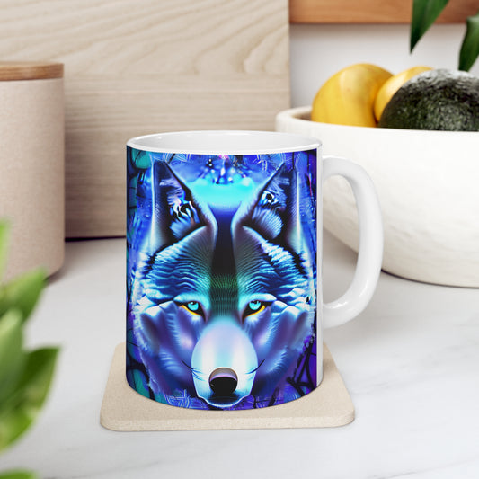Wolf Ceramic Mug 11oz