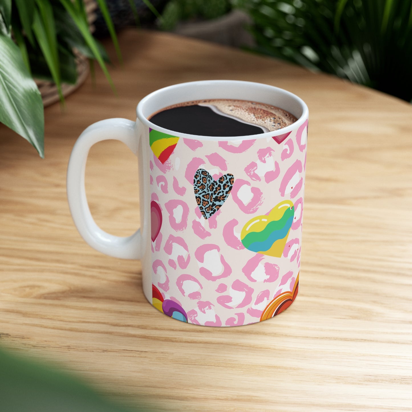 Hearts Ceramic Mug 11oz