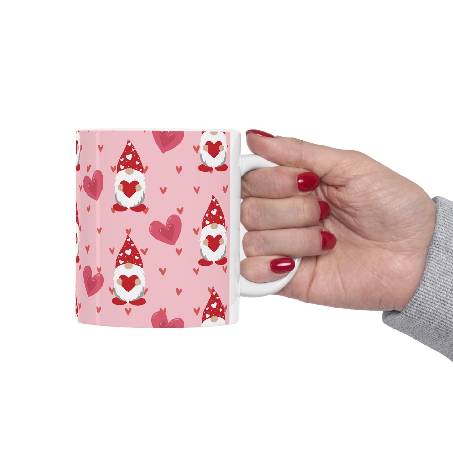 Gnome Hearts Ceramic Mug 11oz
