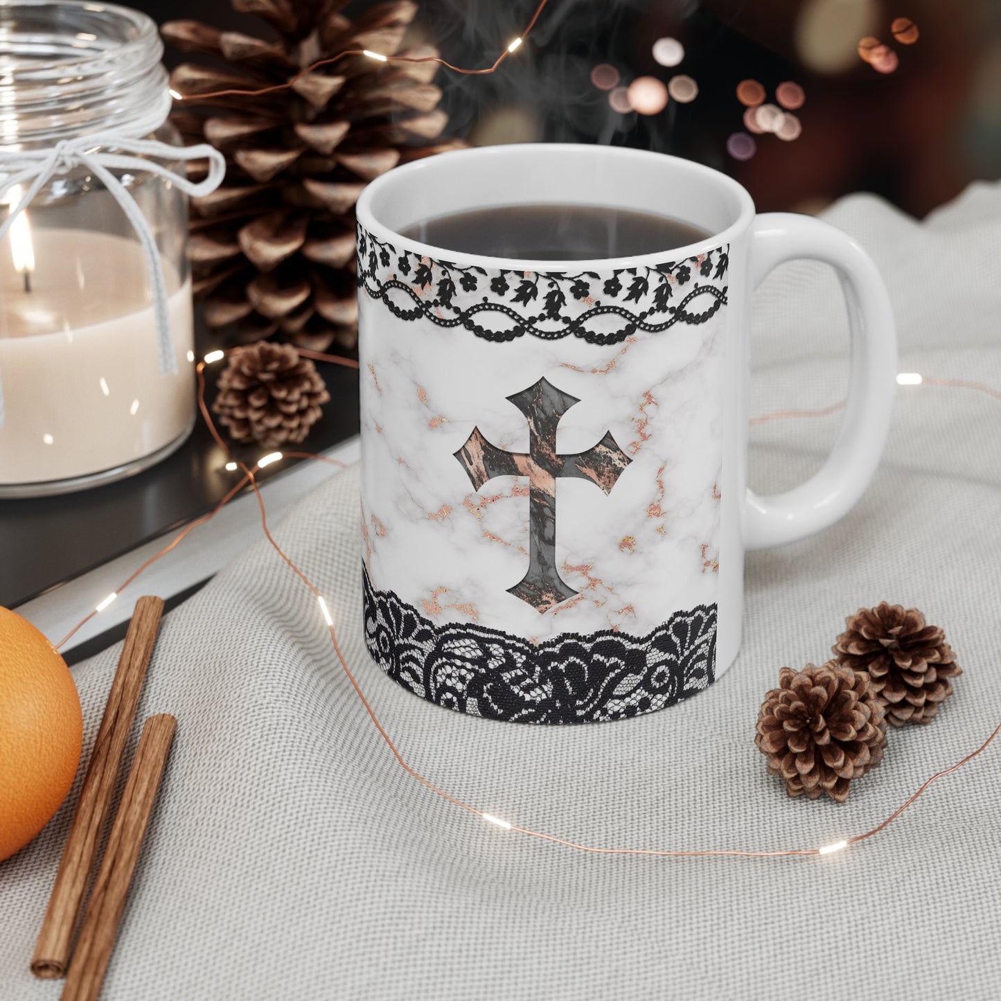 Cross Ceramic Mug 11oz