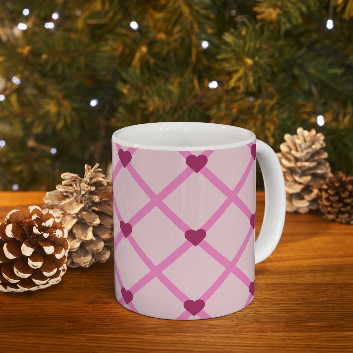 Hearts Ceramic Mug 11oz