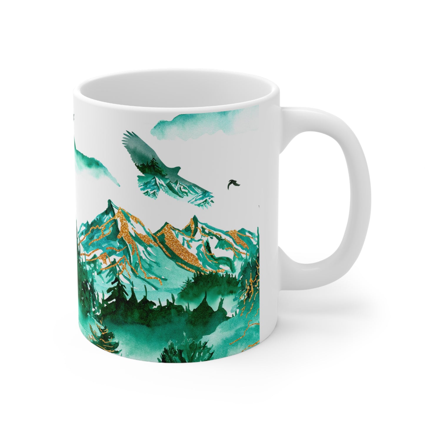 Mountain Scene Ceramic Mug 11oz