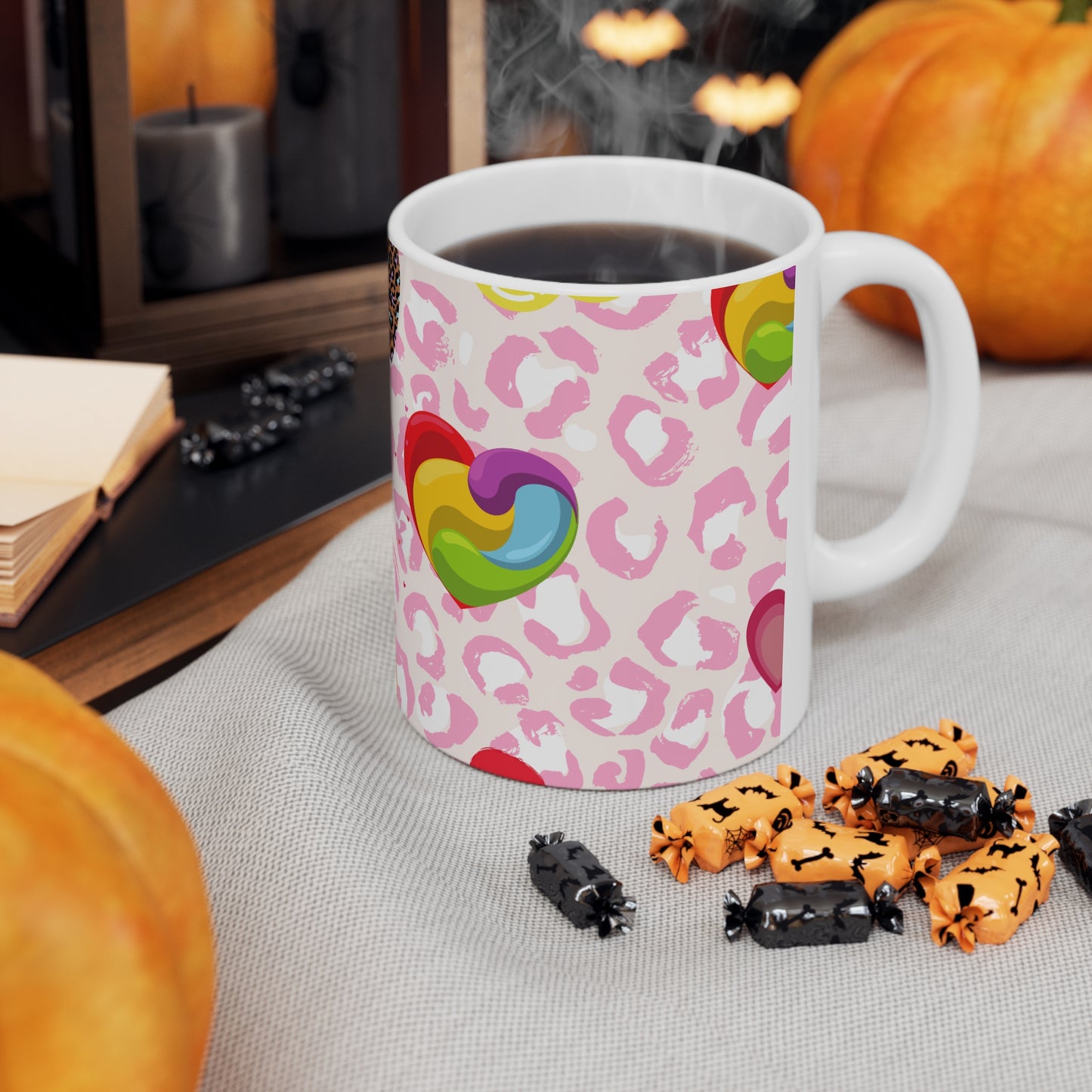 Hearts Ceramic Mug 11oz
