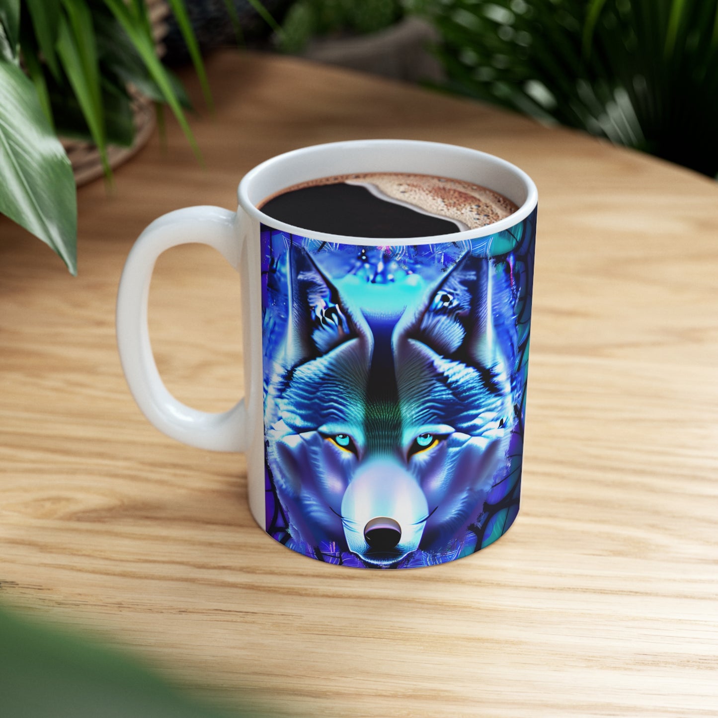 Wolf Ceramic Mug 11oz