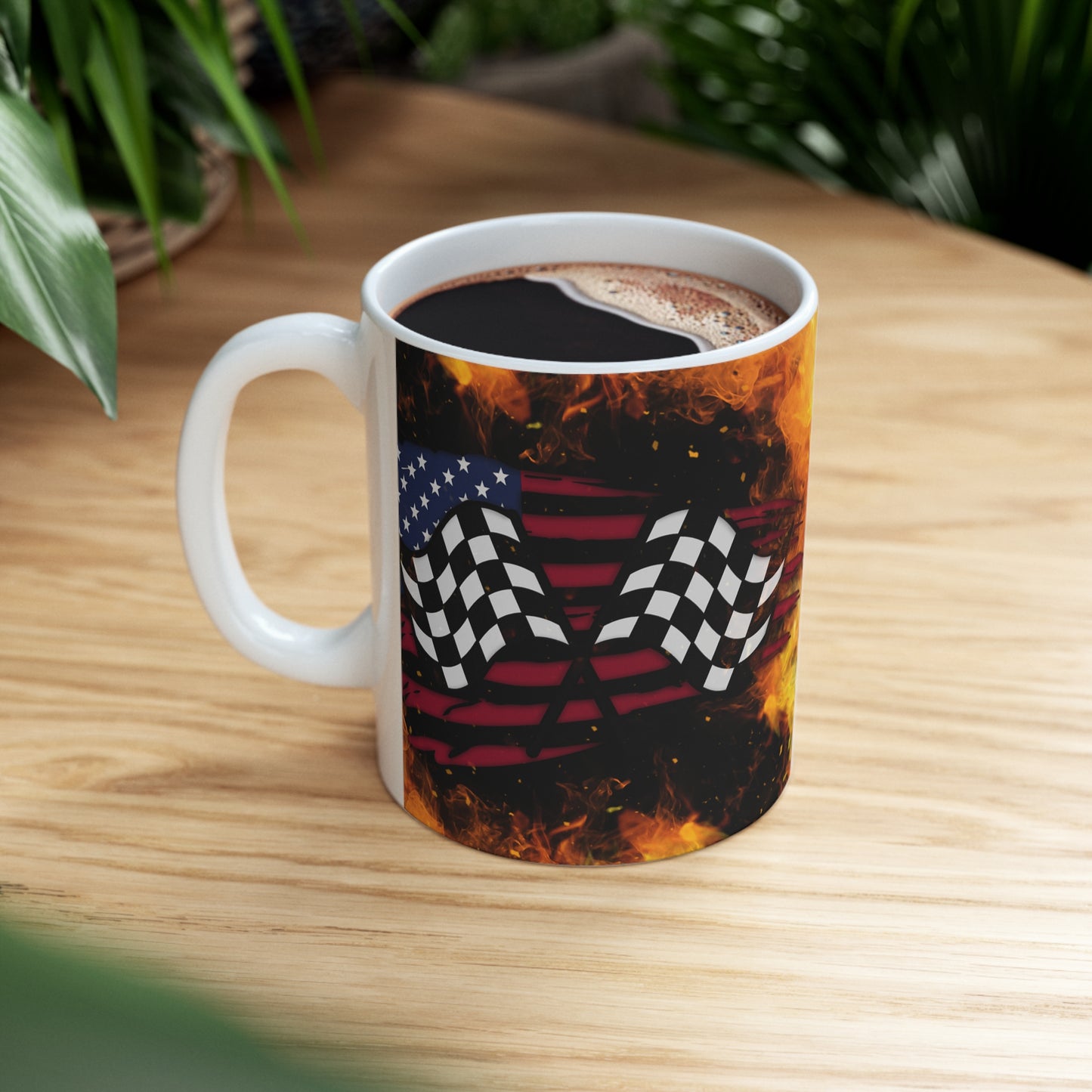 Firefighter Flags Ceramic Mug 11oz