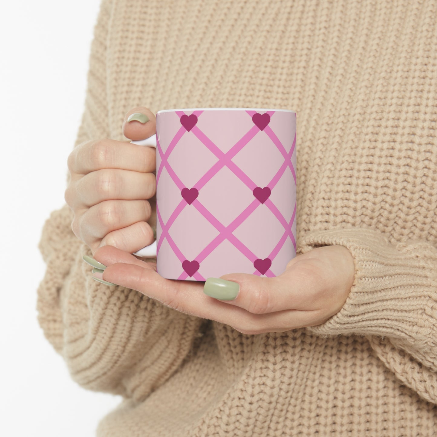 Hearts Ceramic Mug 11oz