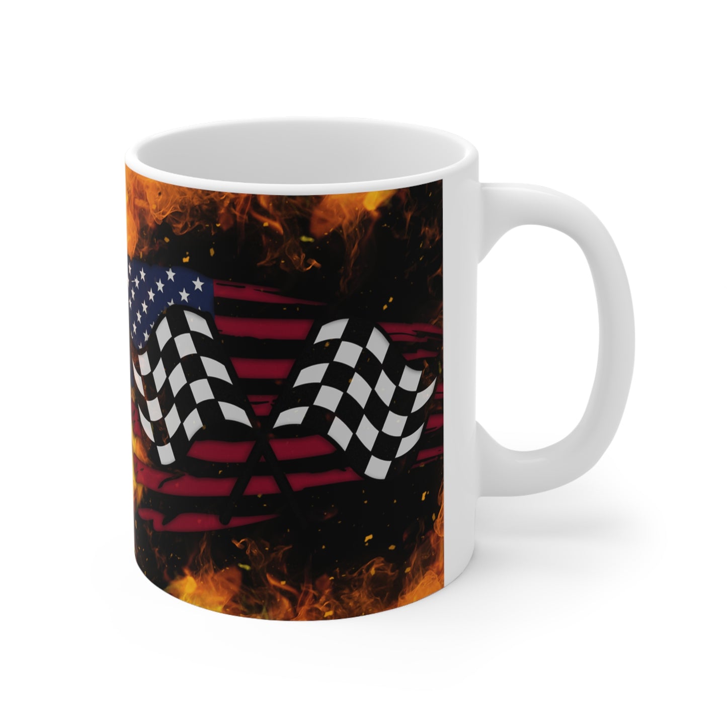 Firefighter Flags Ceramic Mug 11oz