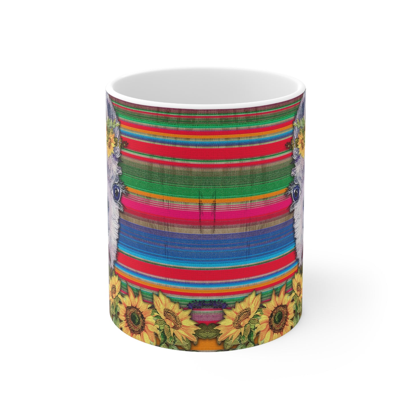 Western Llama Ceramic Mug 11oz