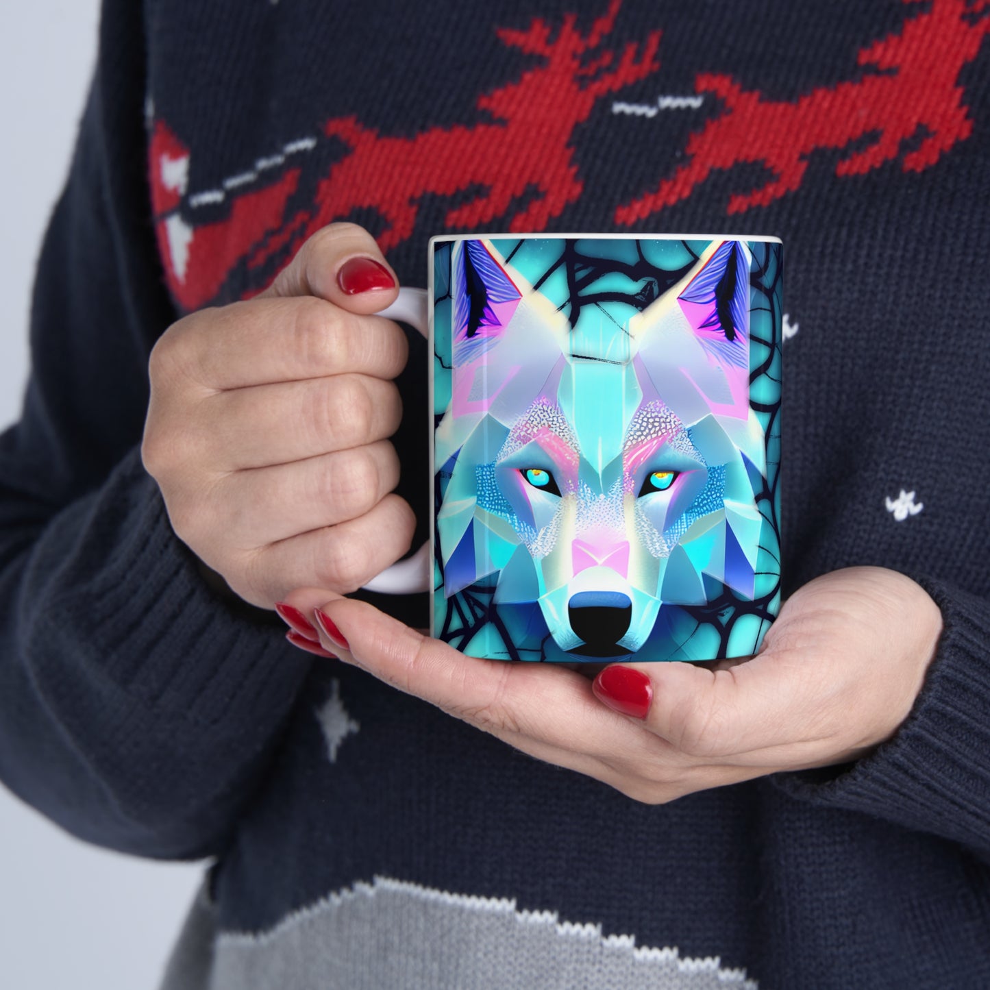 Wolf Ceramic Mug 11oz