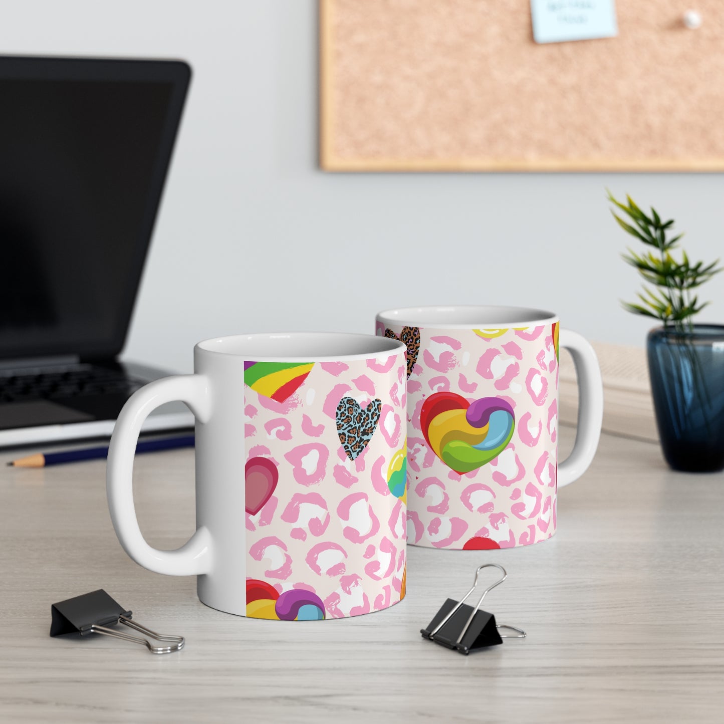 Hearts Ceramic Mug 11oz