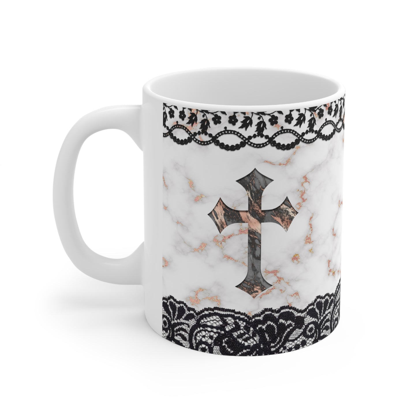 Cross Ceramic Mug 11oz