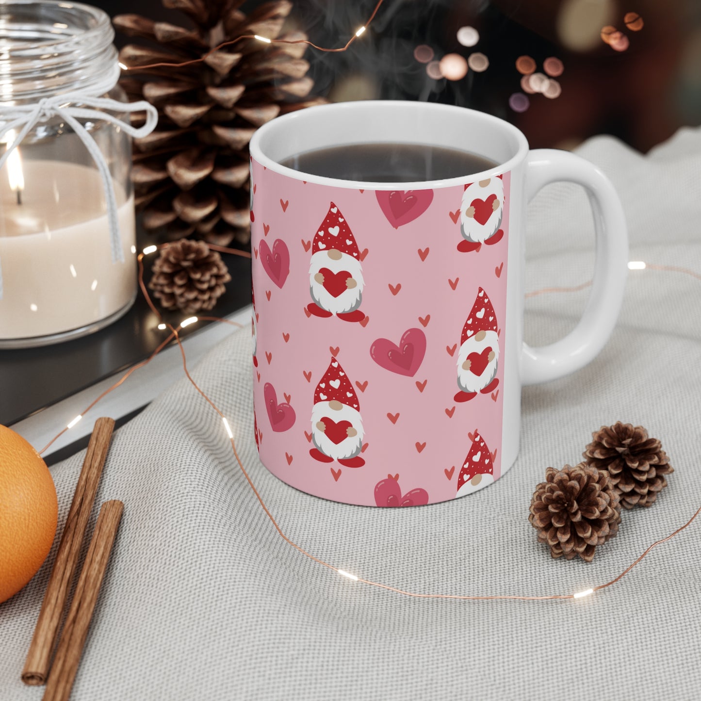 Gnome Hearts Ceramic Mug 11oz