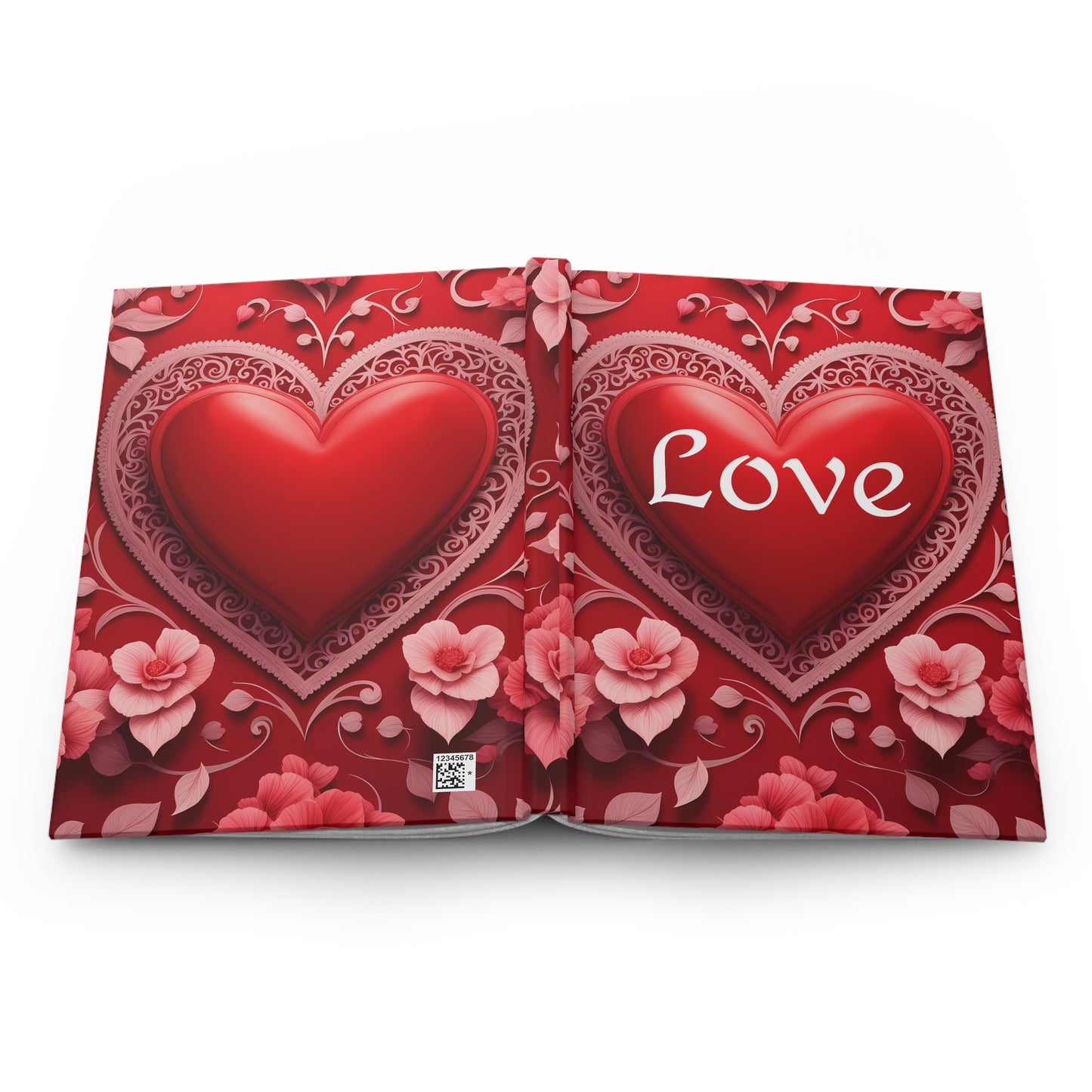 Love Hearts Hardcover Journal Matte