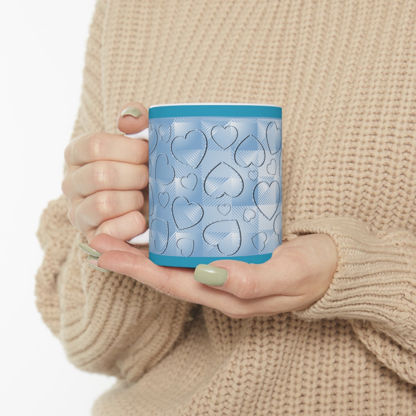 Blue Buffalo Hearts Ceramic Mug 11oz