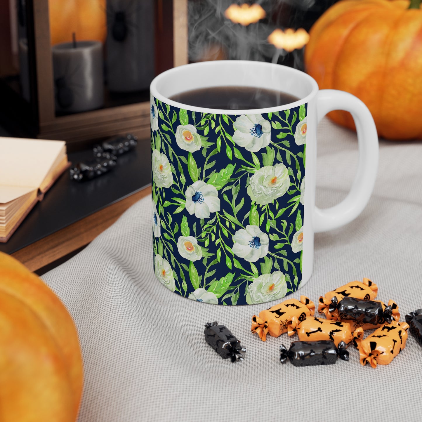 Floral Ceramic Mug 11oz