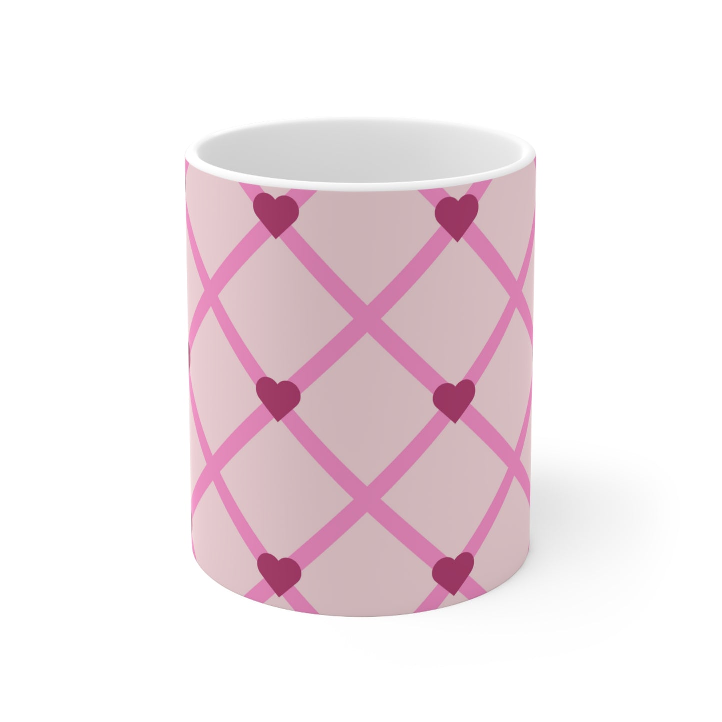 Hearts Ceramic Mug 11oz