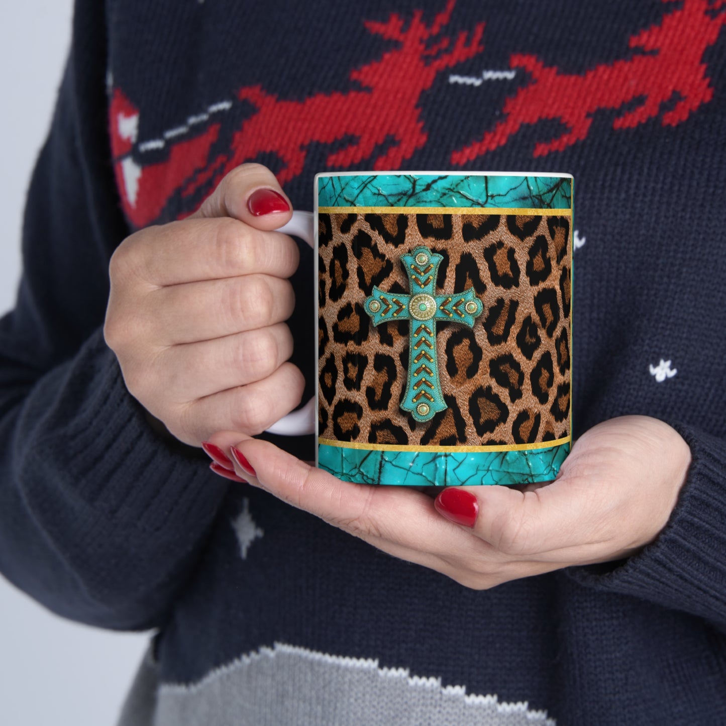 Western Cross Ceramic Mug 11oz