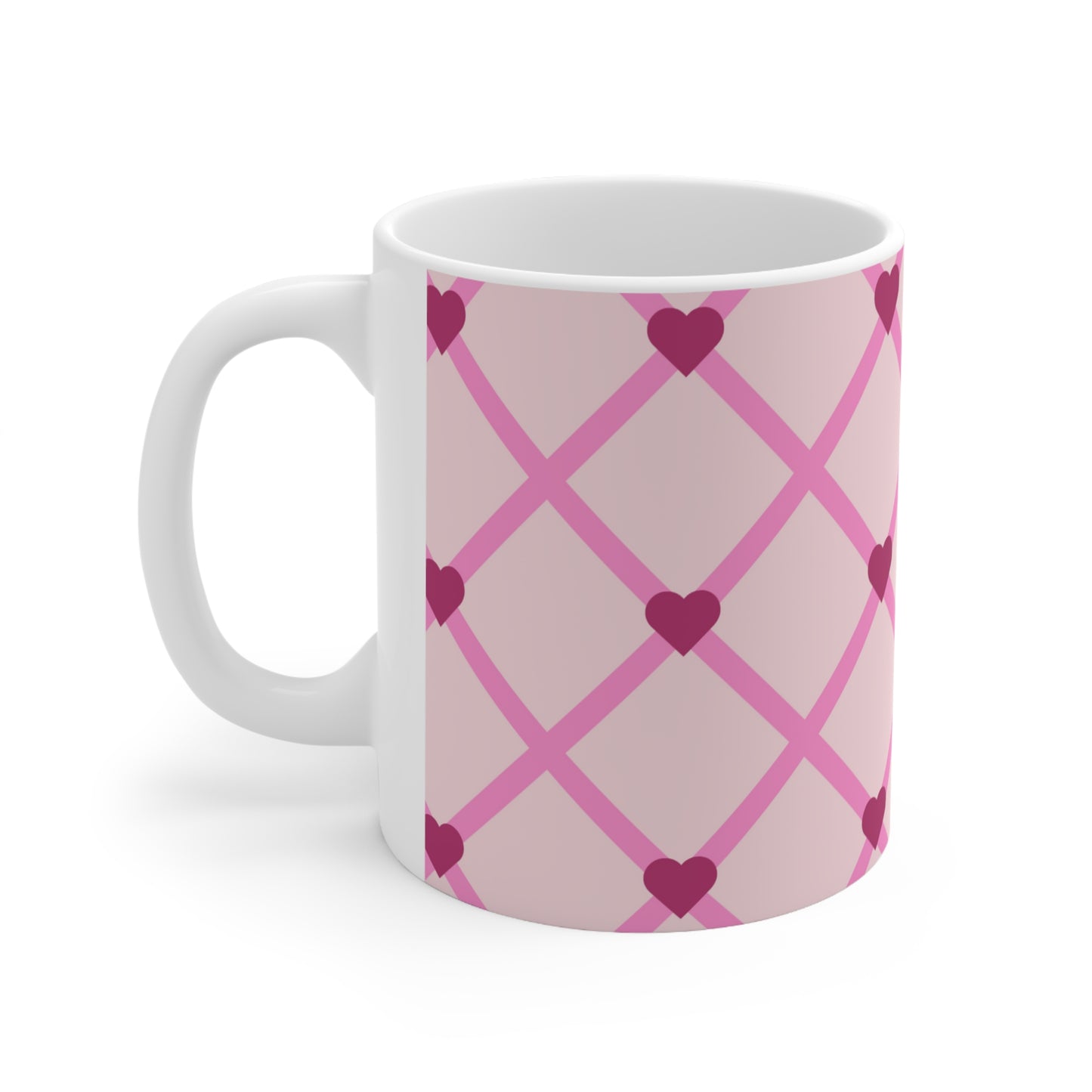 Hearts Ceramic Mug 11oz