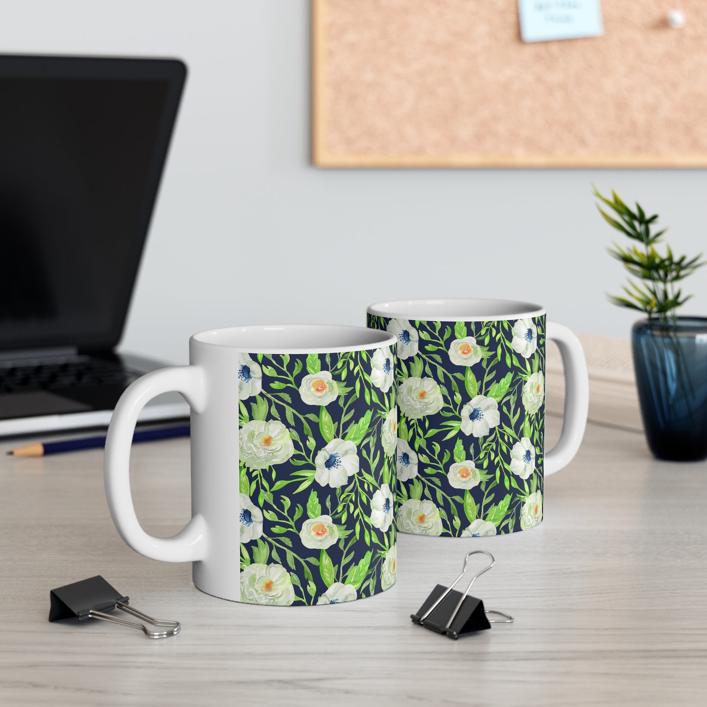 Floral Ceramic Mug 11oz