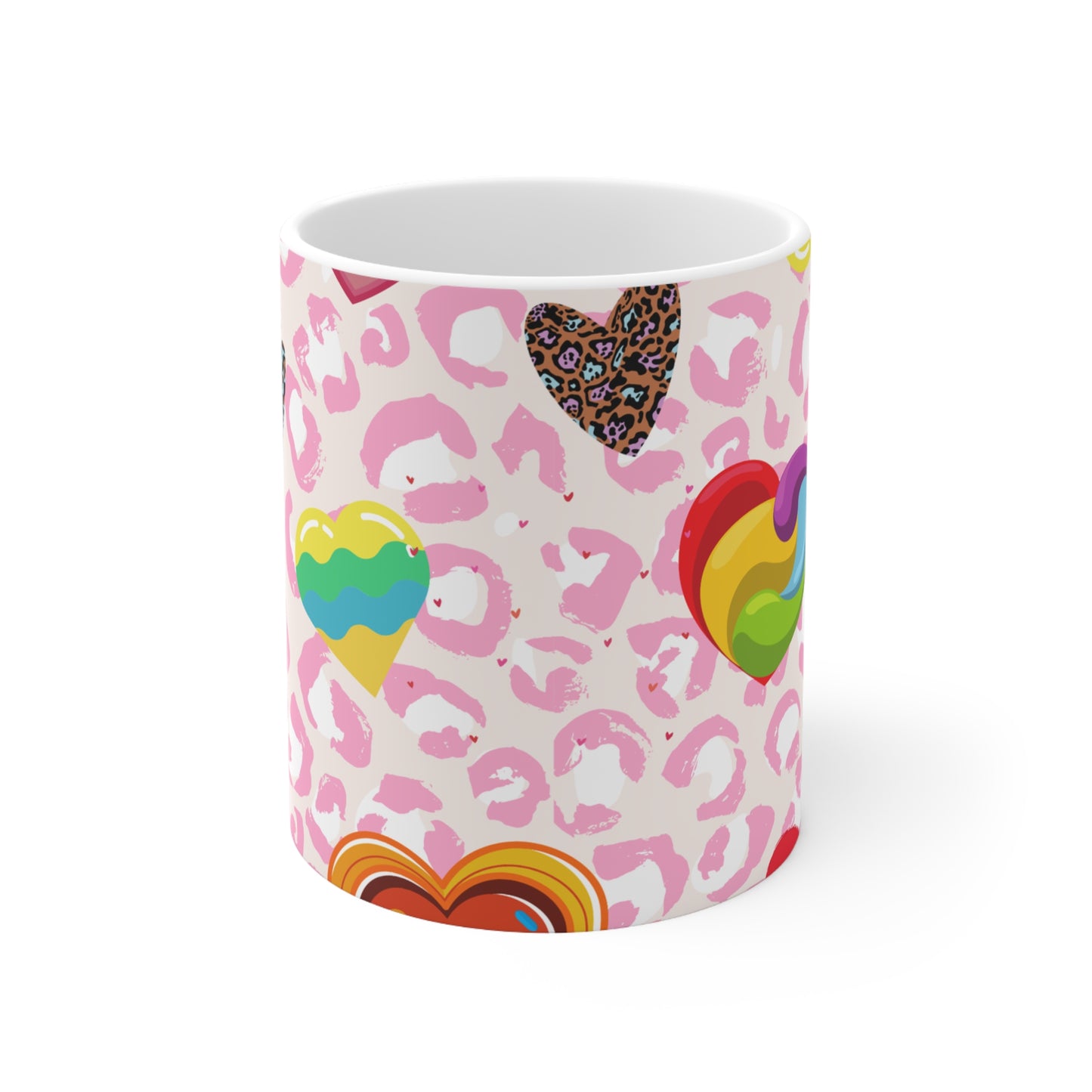Hearts Ceramic Mug 11oz