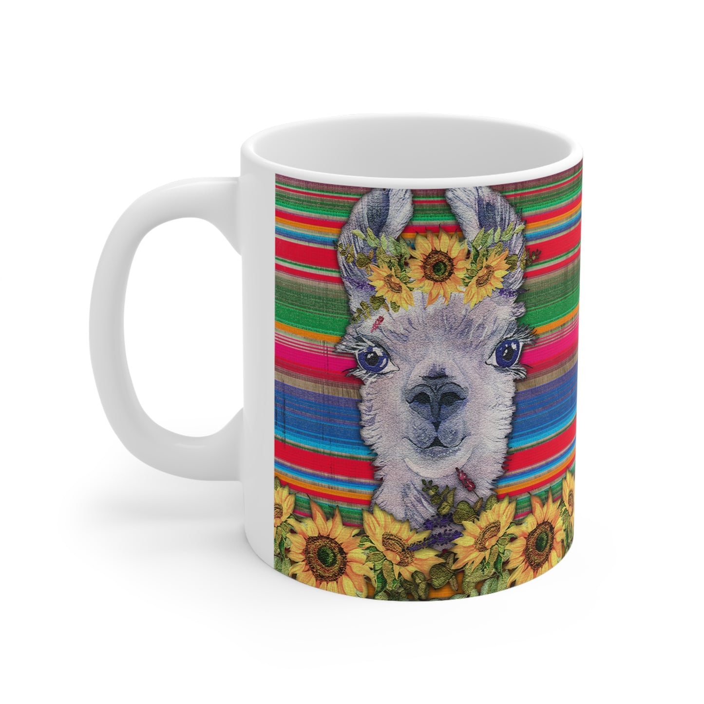 Western Llama Ceramic Mug 11oz