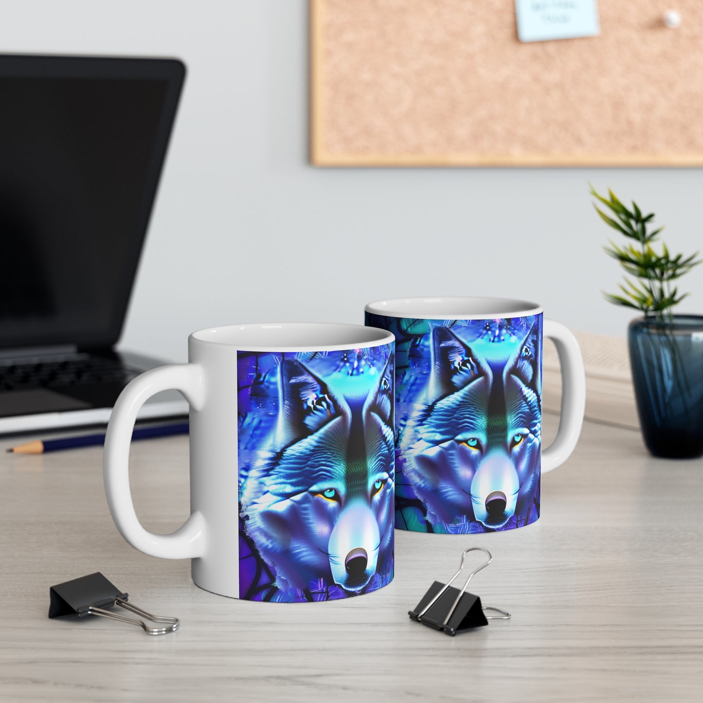 Wolf Ceramic Mug 11oz