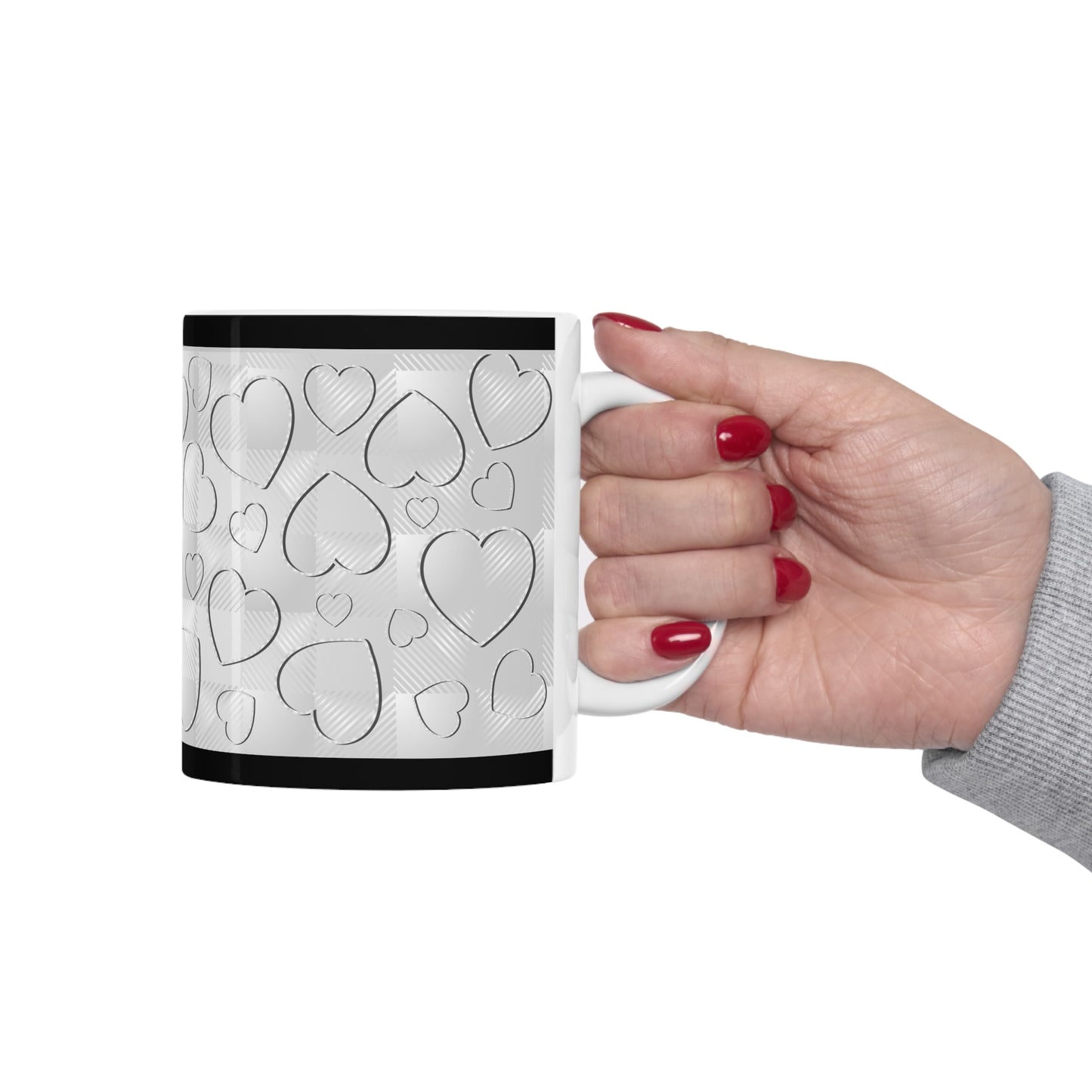 Buffalo Hearts Ceramic Mug 11oz